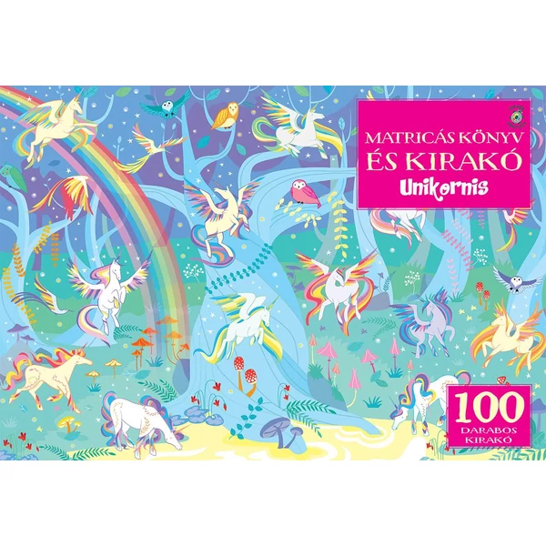 Unikornis – Matricás könyv és 100 darabos kirakó